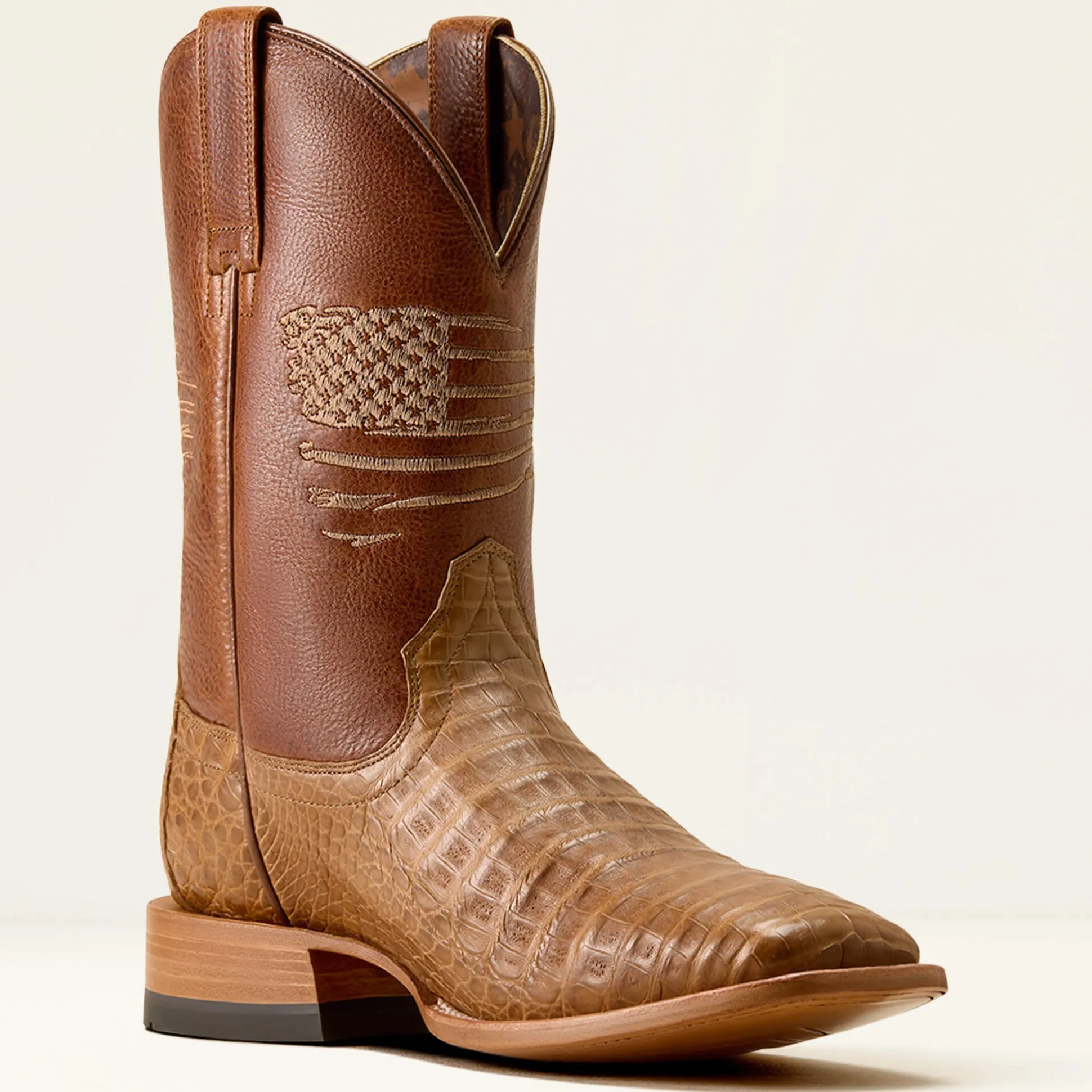 Classic Patriot Wide Square Toe Western Boot