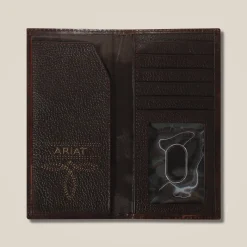 Cross embossed rodeo wallet