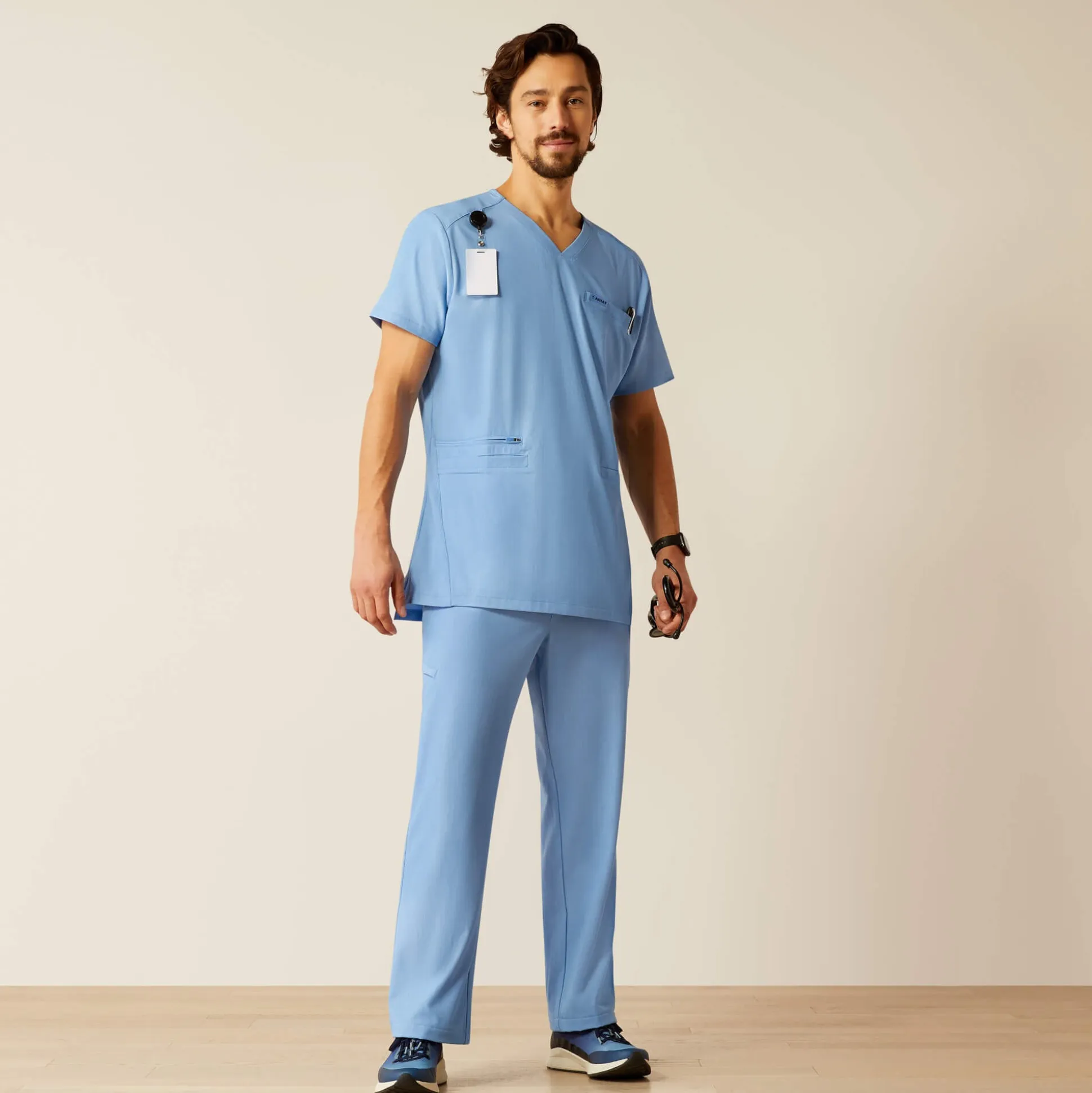 Derham 6 Pocket Scrub Top