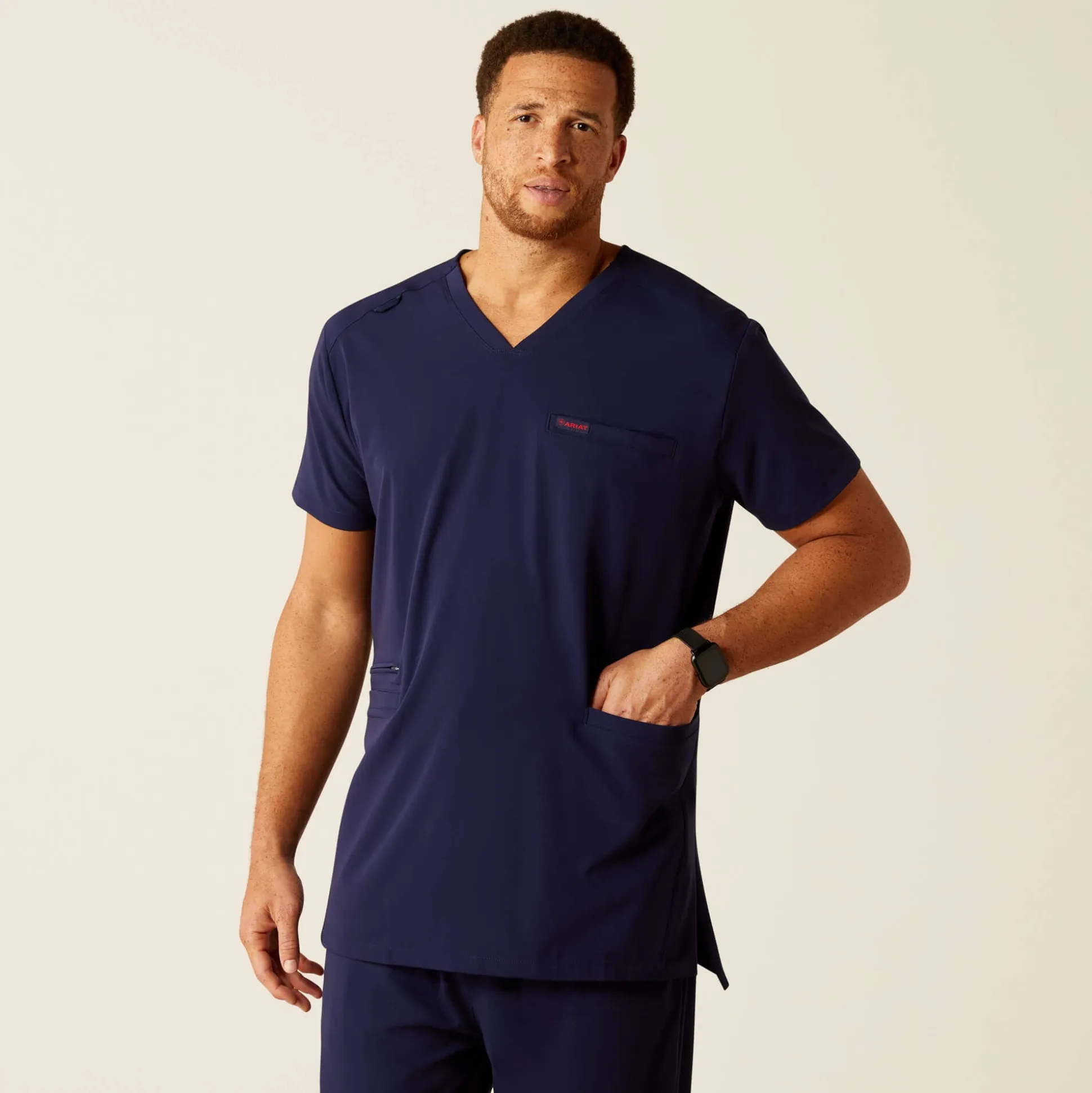 Derham 6 Pocket Scrub Top