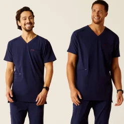 Derham 6 Pocket Scrub Top
