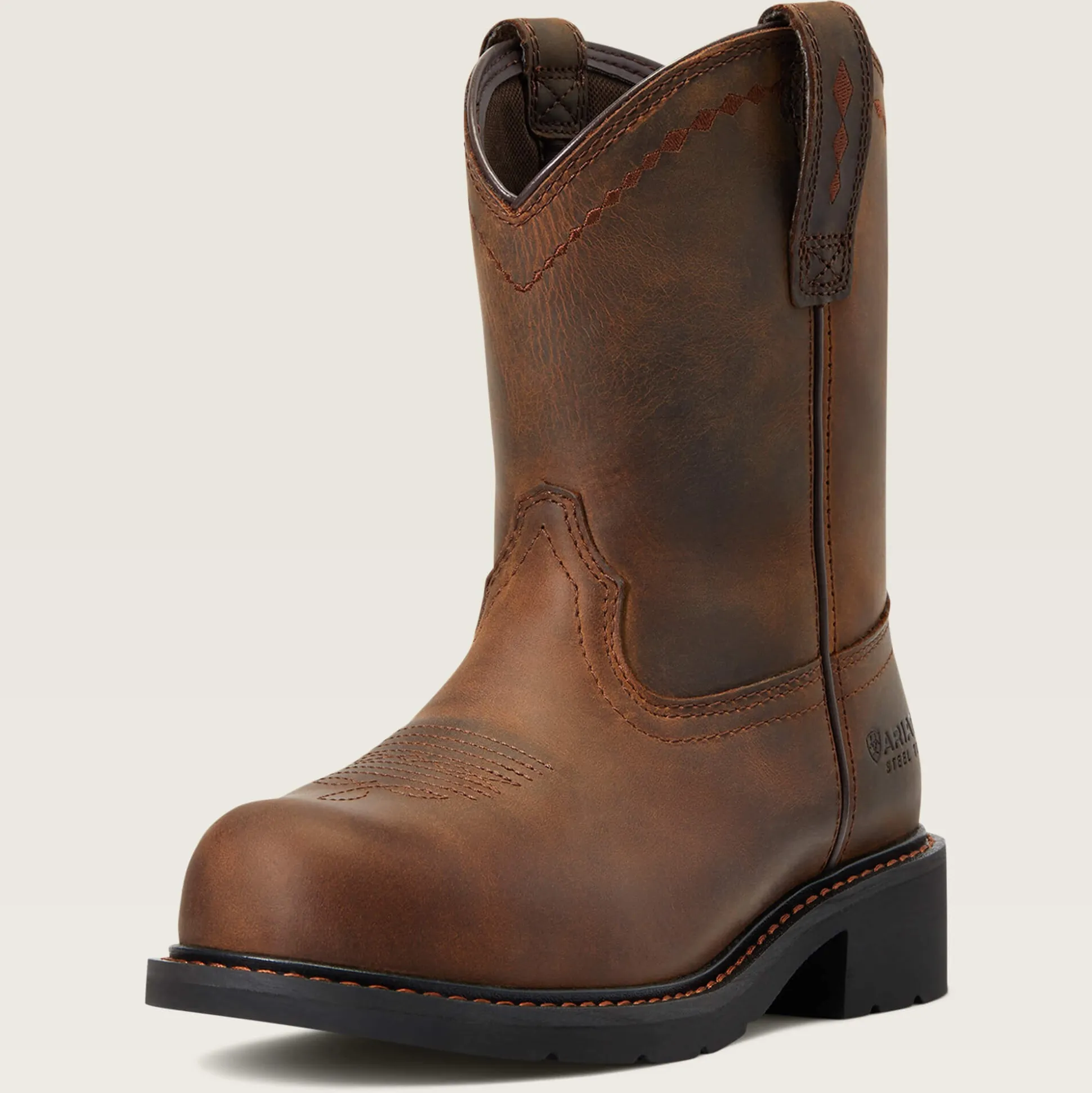 Fatbaby Work Pull-On Steel Toe Work Boot