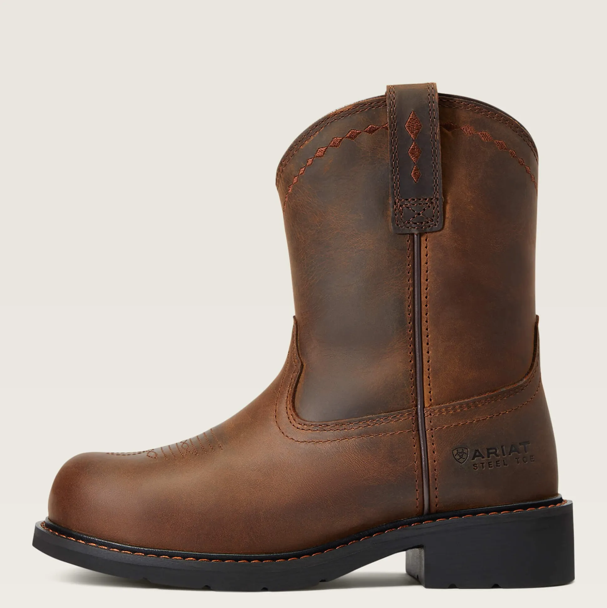 Fatbaby Work Pull-On Steel Toe Work Boot
