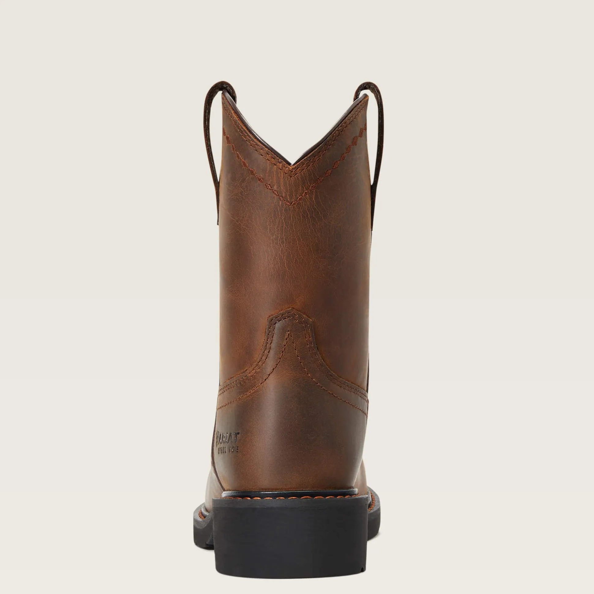 Fatbaby Work Pull-On Steel Toe Work Boot