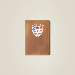 Flag Shield Trifold Wallet