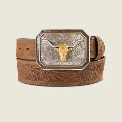Floral Embossed Belt