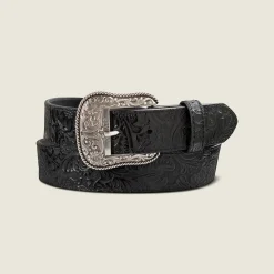 Floral Embossed Rope Belt