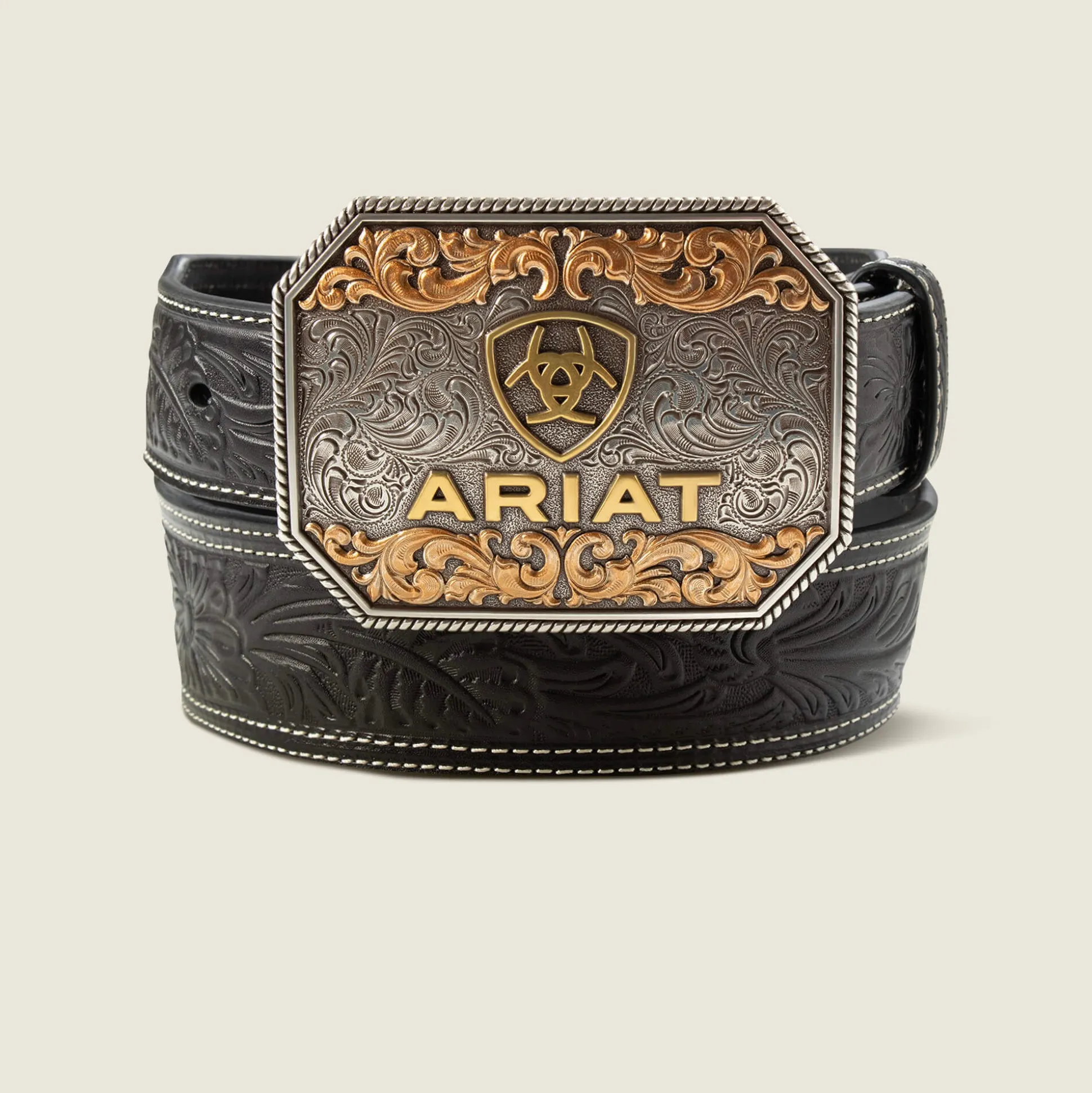 Floral Tooled Taper Belt