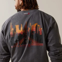 FR Air Refinery Row Graphic Henley Top