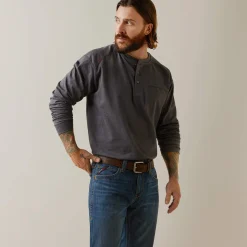 FR Air Refinery Row Graphic Henley Top