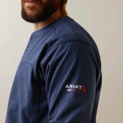 FR Air Refinery Row Graphic Henley Top