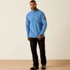 FR Combat Stretch Patriot 1/4 Zip Work Shirt