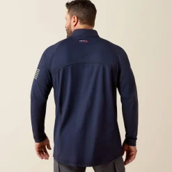 FR Combat Stretch Patriot 1/4 Zip Work Shirt