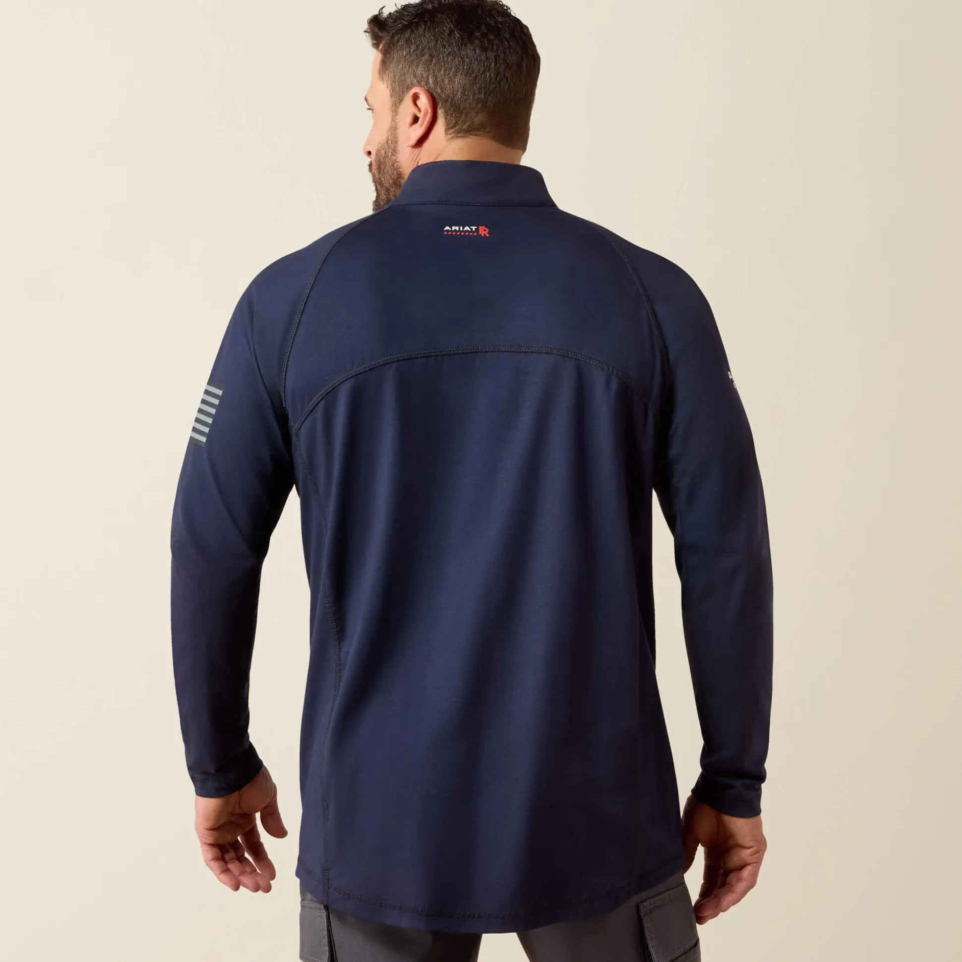 FR Combat Stretch Patriot 1/4 Zip Work Shirt