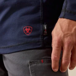 FR Combat Stretch Patriot 1/4 Zip Work Shirt