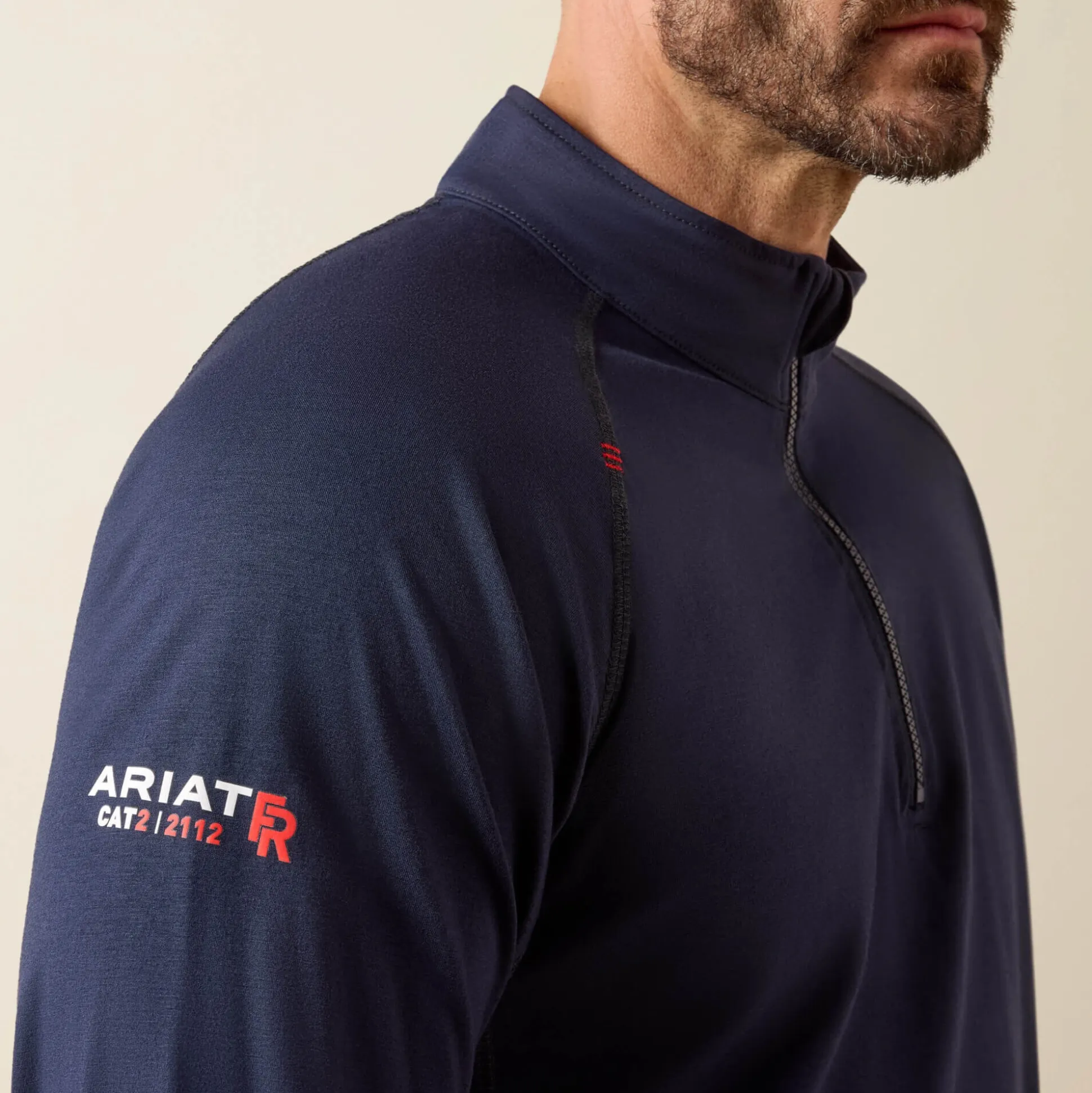 FR Combat Stretch Patriot 1/4 Zip Work Shirt