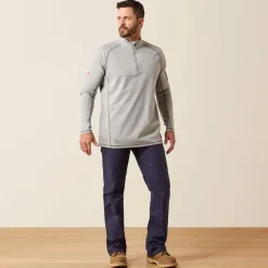 FR Combat Stretch Patriot 1/4 Zip Work Shirt