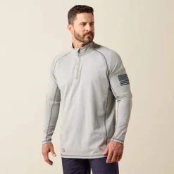 FR Combat Stretch Patriot 1/4 Zip Work Shirt