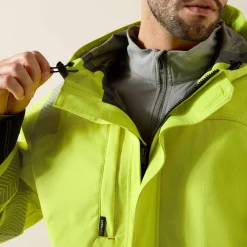 FR Hi-Vis Hooded Waterproof Jacket
