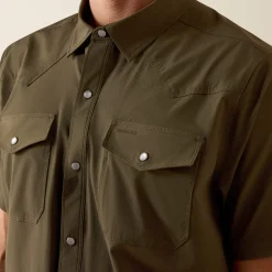 FrontierTough VentTEK Western Fitted Snap Shirt