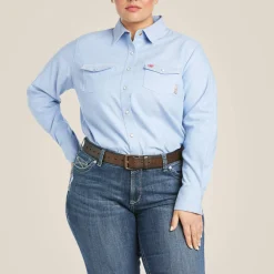 FR Solid DuraStretch Snap Work Shirt