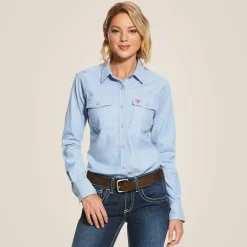 FR Solid DuraStretch Snap Work Shirt