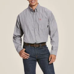 FR Solid Twill DuraStretch Work Shirt