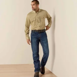 FR Solid Vent Work Shirt