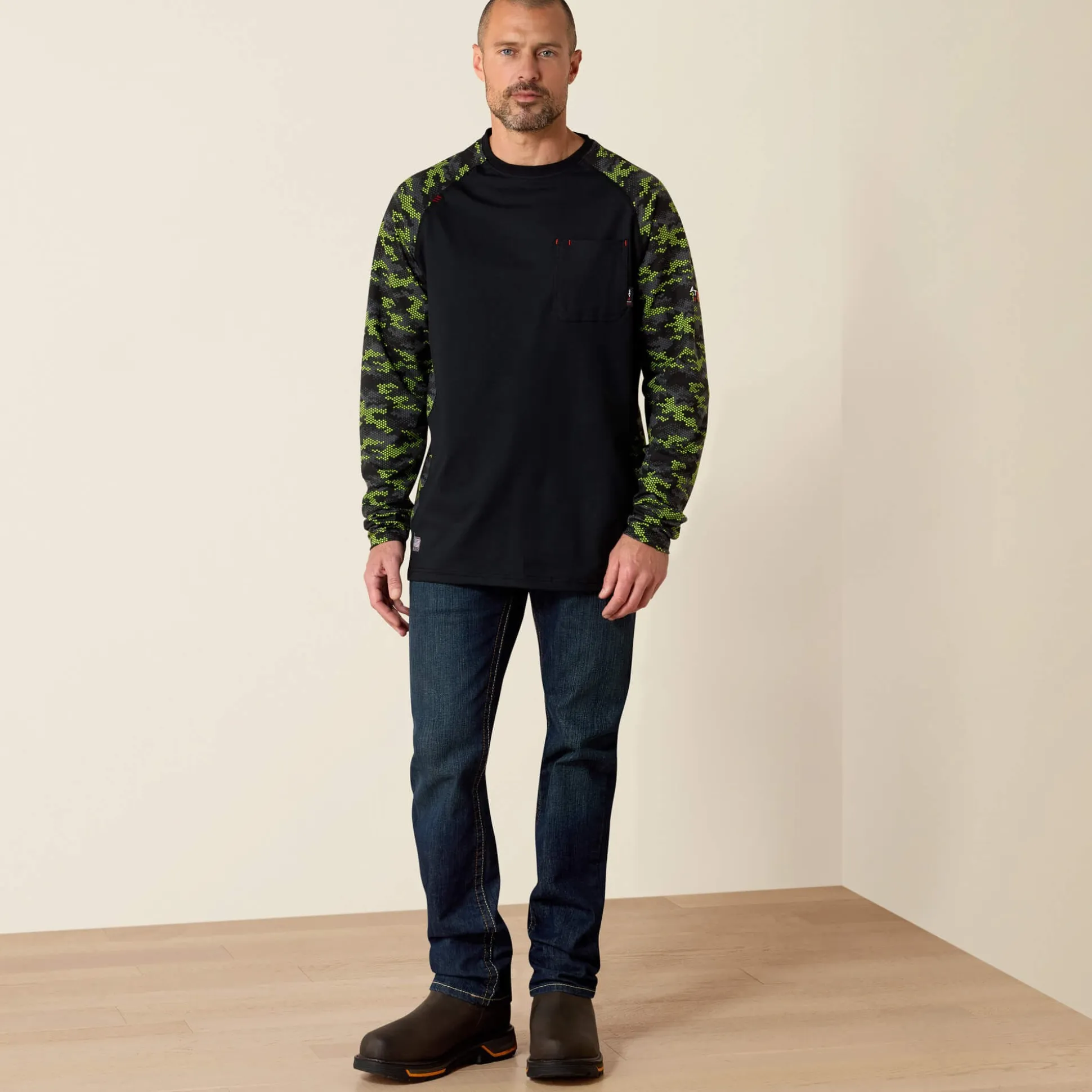 FR Stretch Camo Baseball T-Shirt