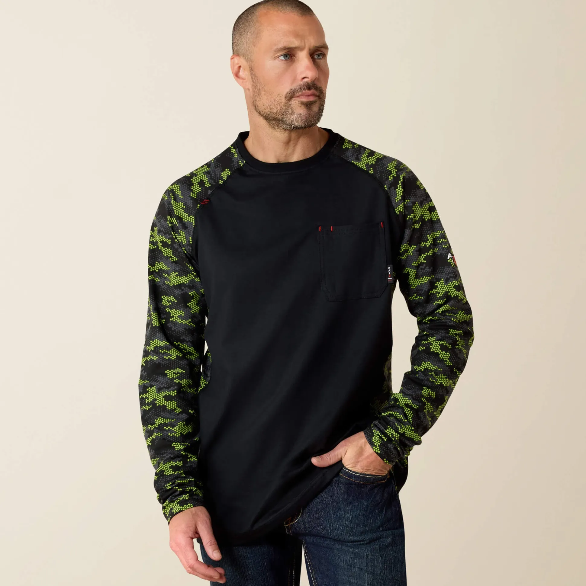 FR Stretch Camo Baseball T-Shirt