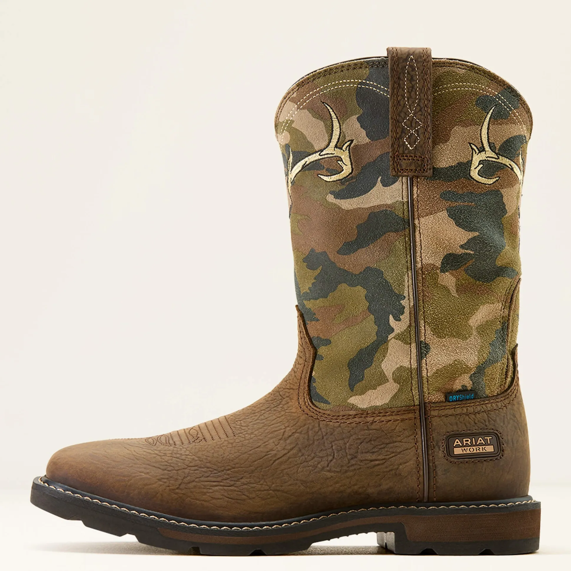 Groundbreaker Antler Waterproof Wide Square Toe Work Boot