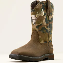 Groundbreaker Antler Waterproof Wide Square Toe Steel Toe Work Boot