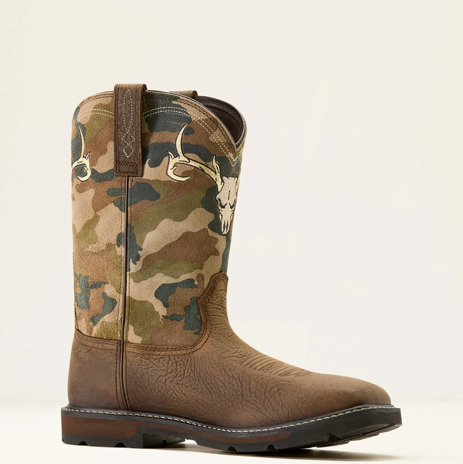 Groundbreaker Antler Waterproof Wide Square Toe Steel Toe Work Boot