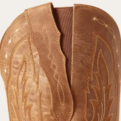 Heritage X Toe Elastic Wide Calf Western Boot