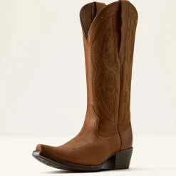 Heritage X Toe Elastic Wide Calf Western Boot