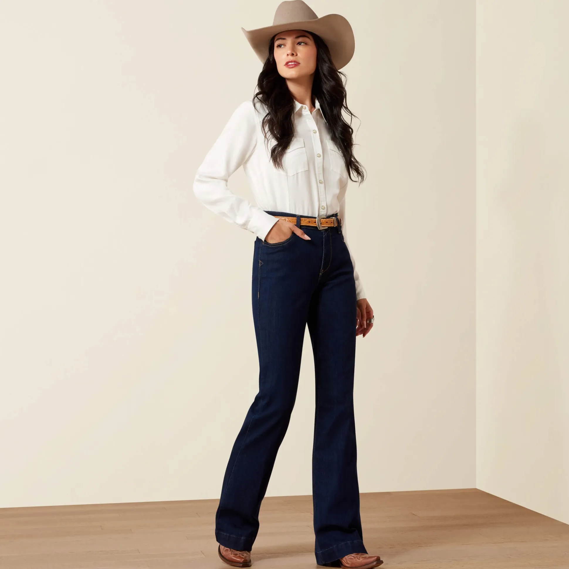 High Rise Tex Slim Trouser Jeans