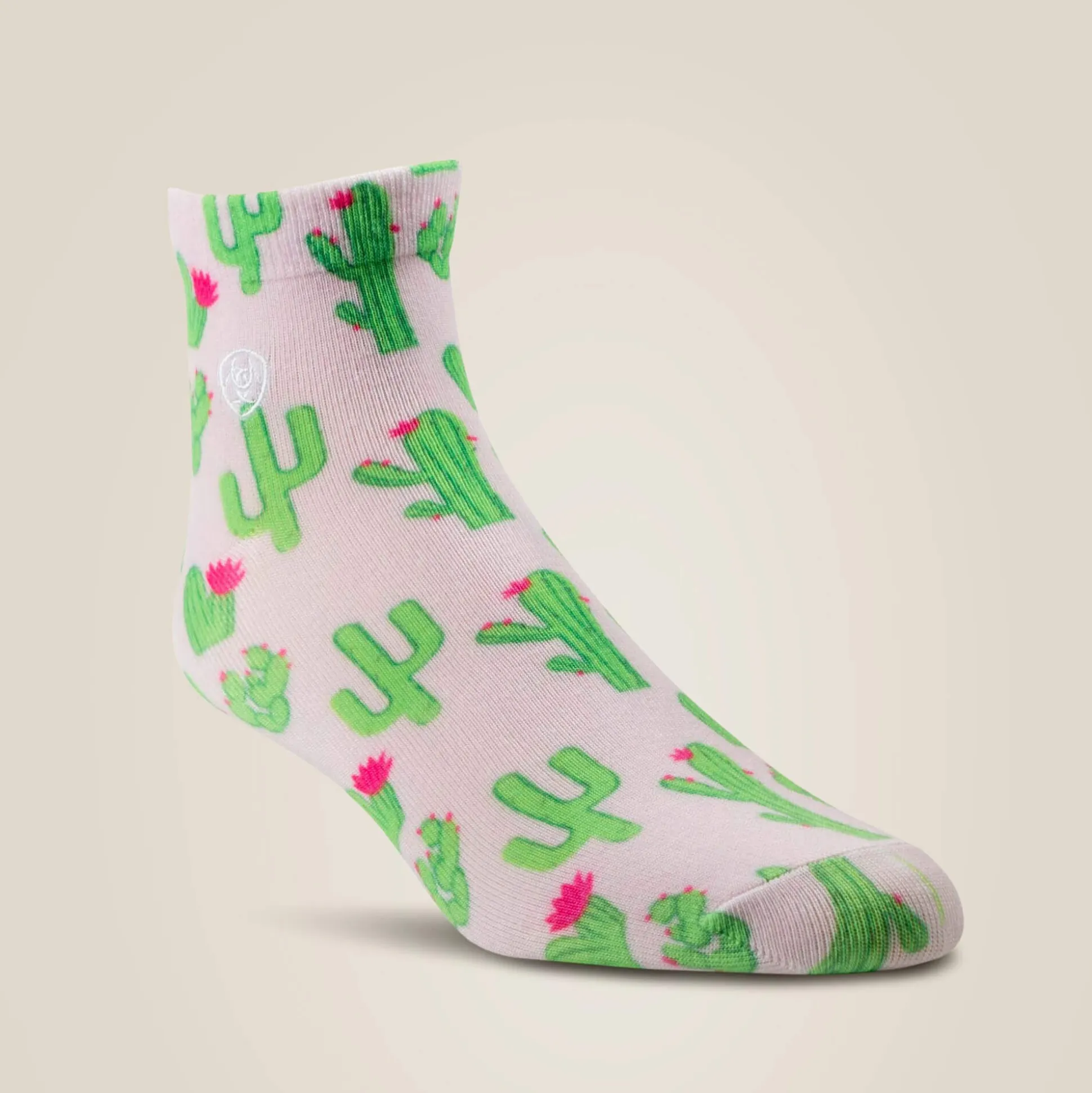 Horse/Cactus Print Ankle Sock 2 Pair Multi Pack