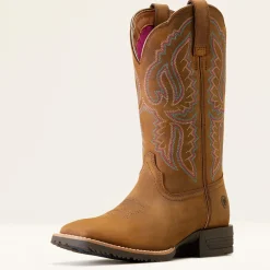 Hybrid Ranchwork Wide Square Toe Western Boot