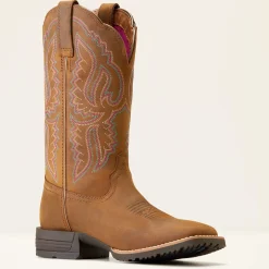 Hybrid Ranchwork Wide Square Toe Western Boot
