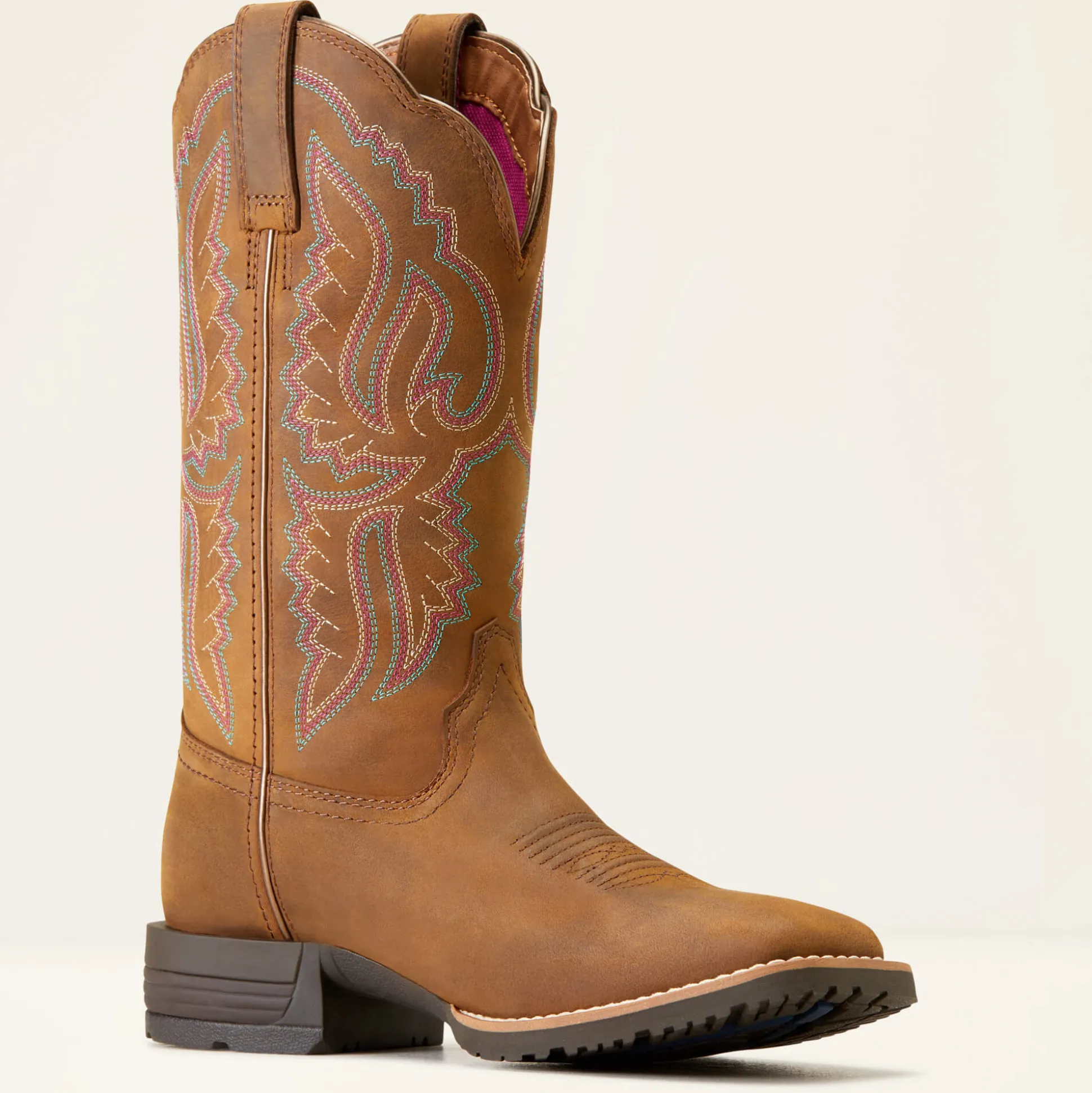 Hybrid Ranchwork Wide Square Toe Western Boot
