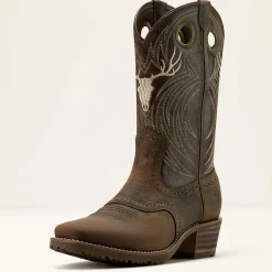 Hybrid Roughstock Antler Cowboy Boot