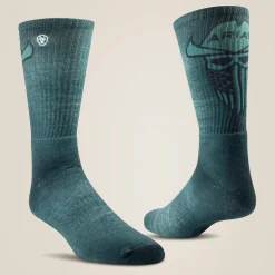 Incognito Graphic Crew Work Sock 2 Pair Multi Color Pack