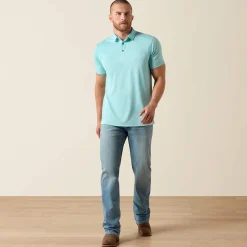 Jacquard Printed Fitted Polo