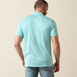 Jacquard Printed Fitted Polo