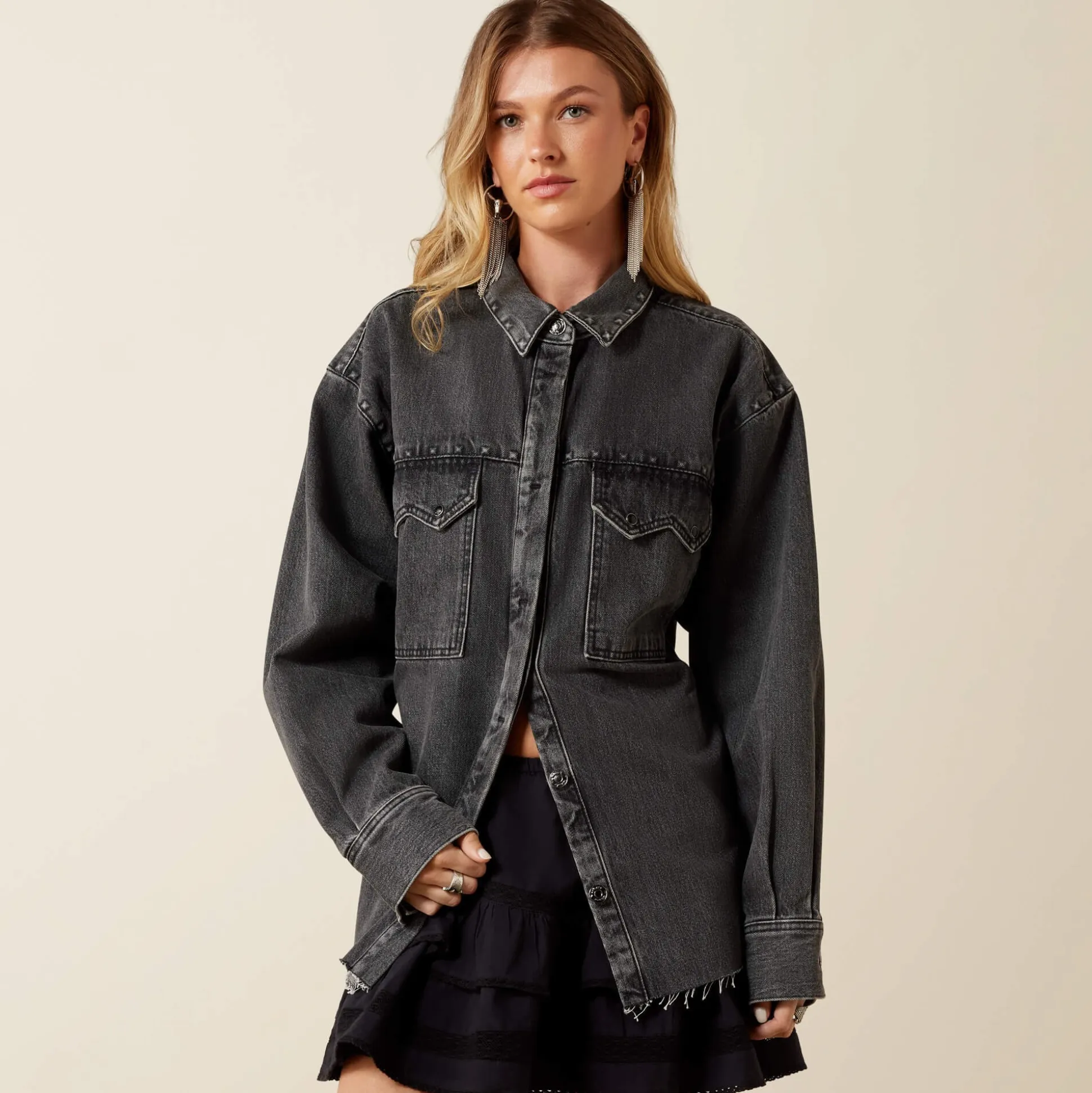 Lux Oversized Denim Jacket