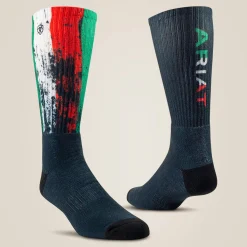 Mexico Graphic Crew Work Sock 2 Pair Multi