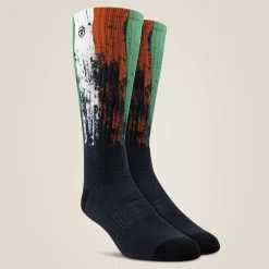 Mexico Graphic Crew Work Sock 2 Pair Multi