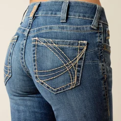 Mid Rise Estelle Straight Leg Jeans
