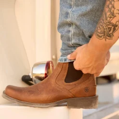 Midtown Rambler Square Toe Chelsea Boot