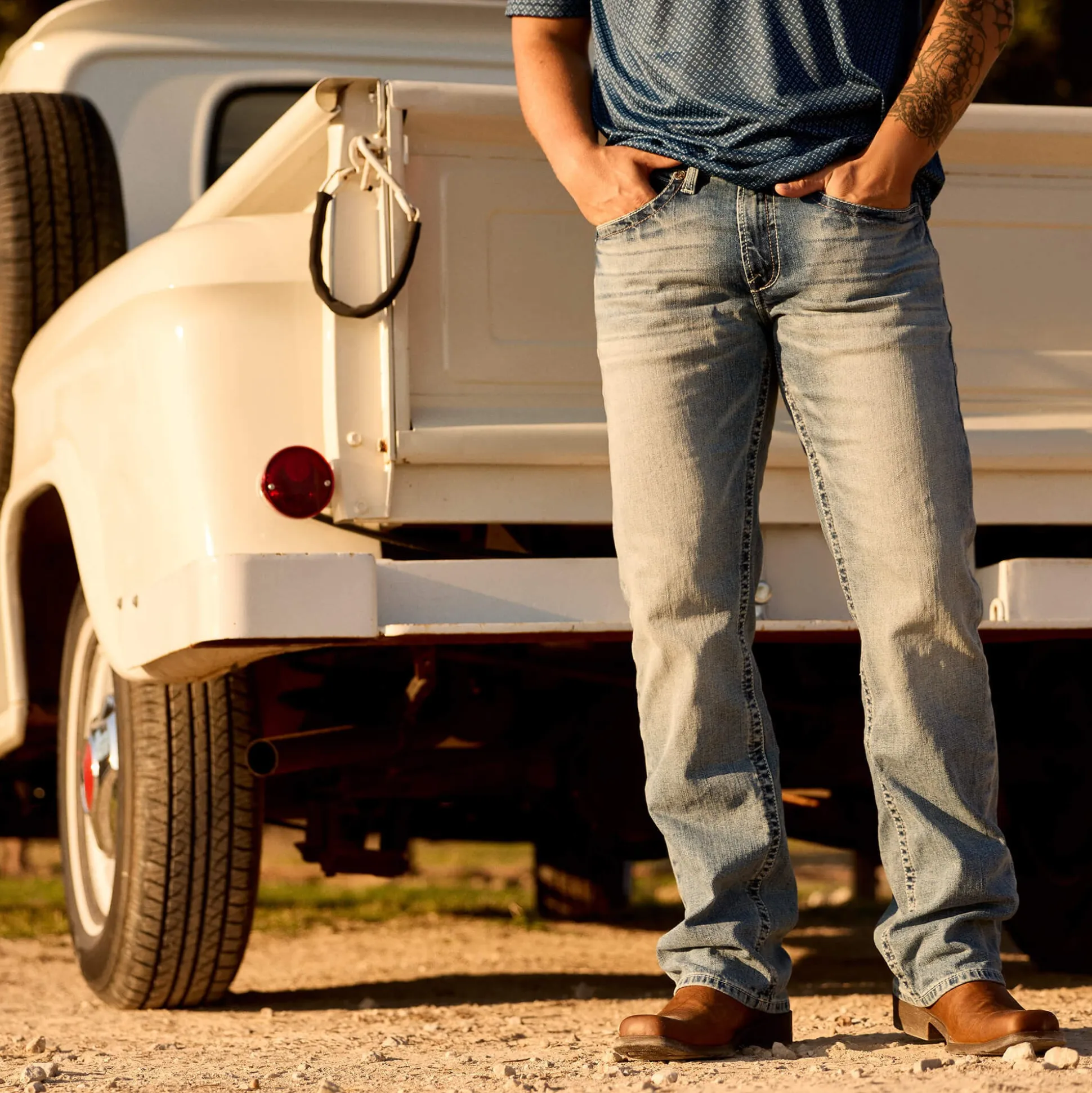 M2 Relaxed Stirling Stretch Boot Cut Jean
